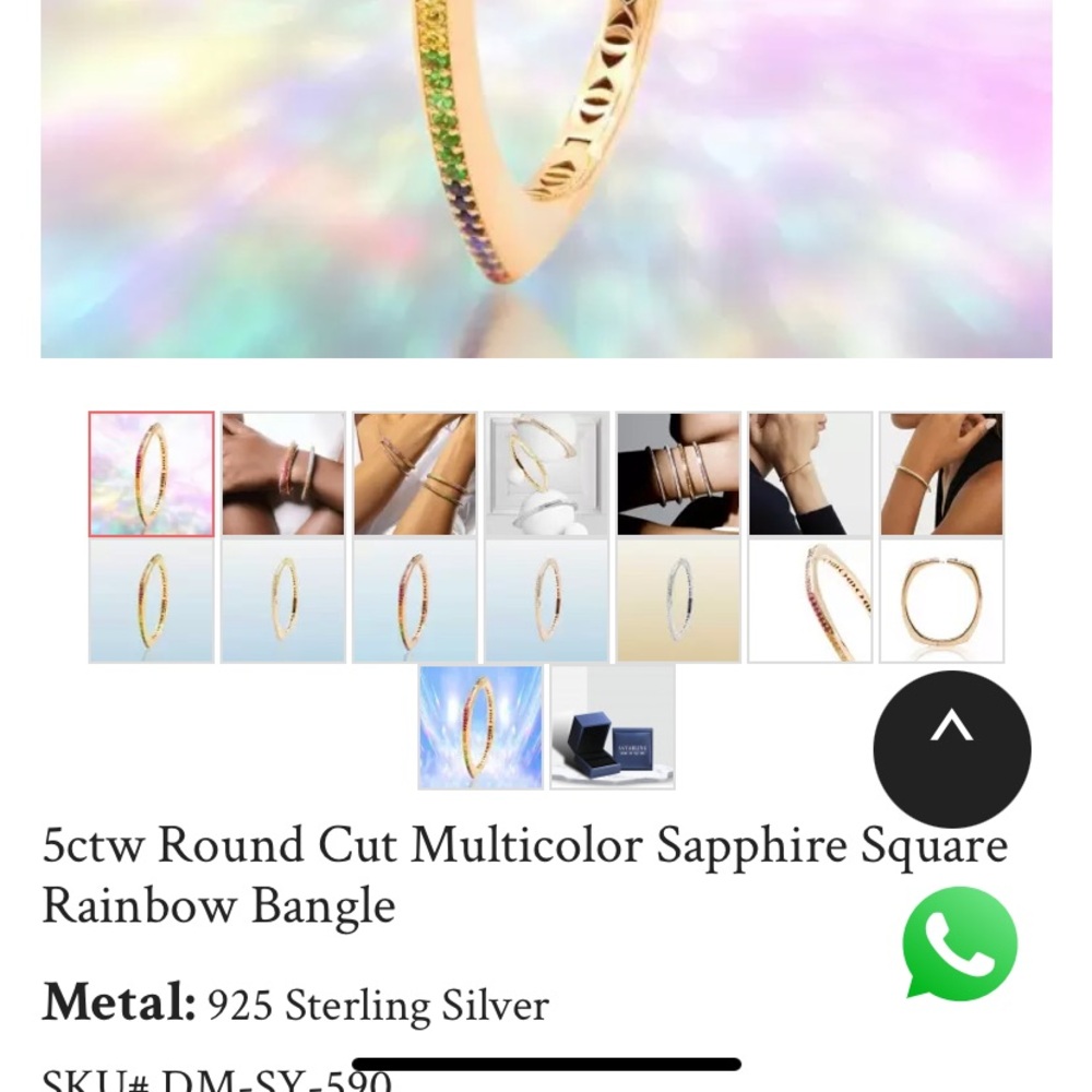 Days long square bangle.